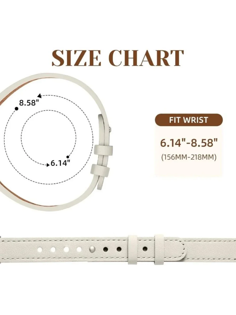 Sleek Adjustable Leather Band for Fitbit Inspire 3 | Sporty Replacement Straps